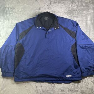 Champions Tour Golf‎ Windbreaker Jacket Men's Size XXL Blue Black 2XL Pullover